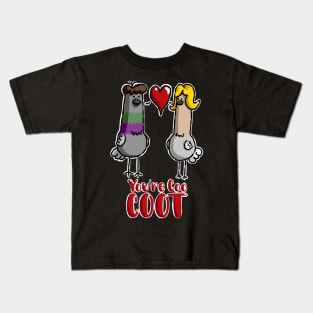 Coo Coot Pigeon Love Birds Kids T-Shirt